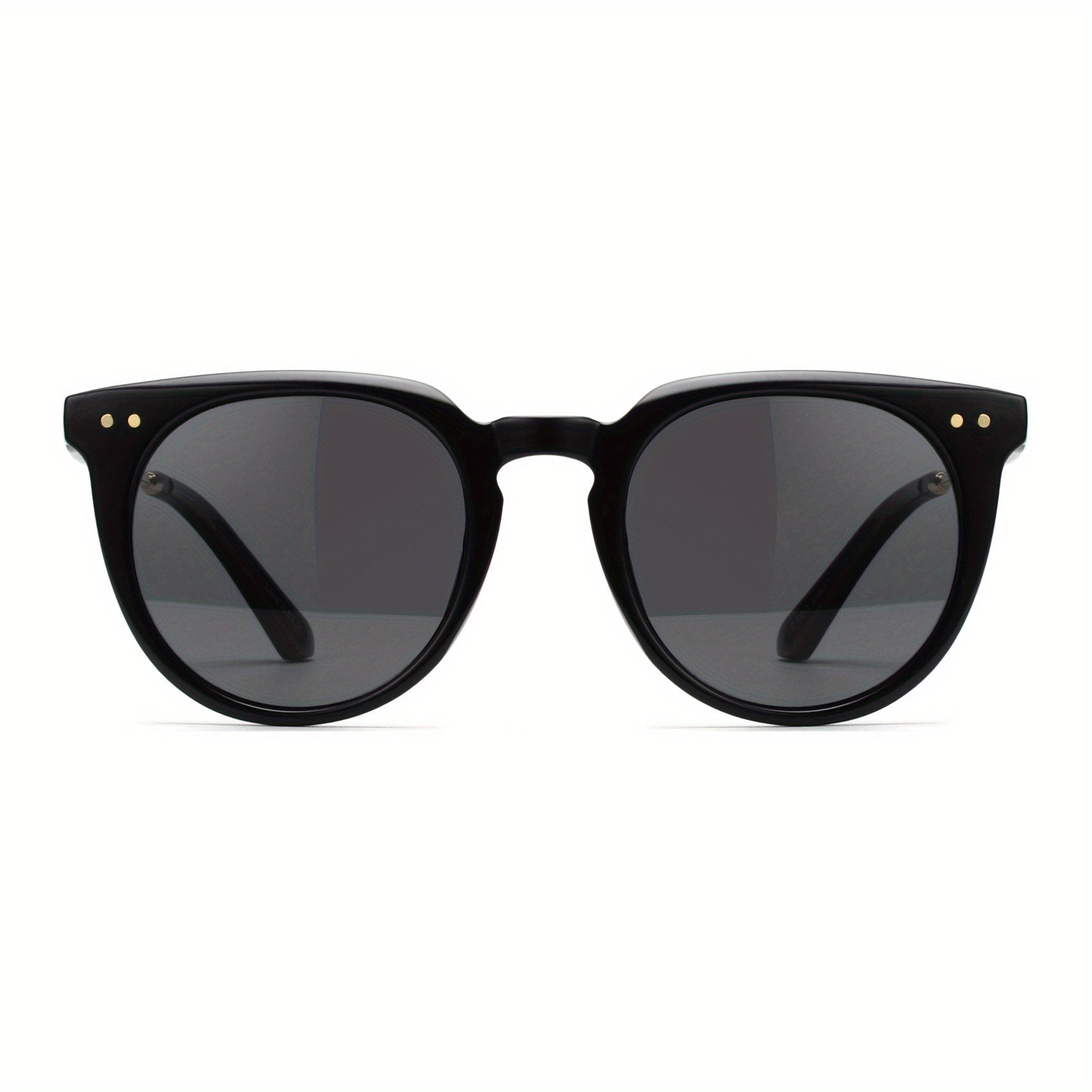 Retro Round Frame Men's Polarized Sunglasses UV Protection Sports Sunglasses