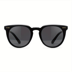 Retro Round Frame Men's Polarized Sunglasses UV Protection Sports Sunglasses