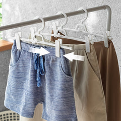 5pcs Plastic Trouser Clip Skirt Clip Telescopic Trouser Hanger