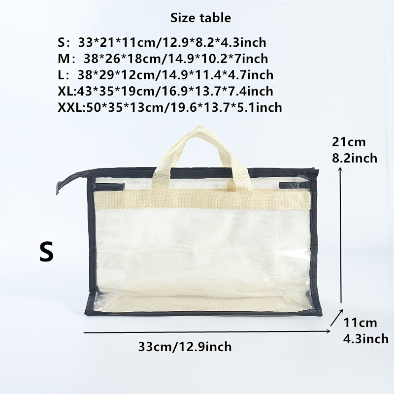 1pc Bag Dustproof Storage Bag PVC Transparent Waterproof Bag
