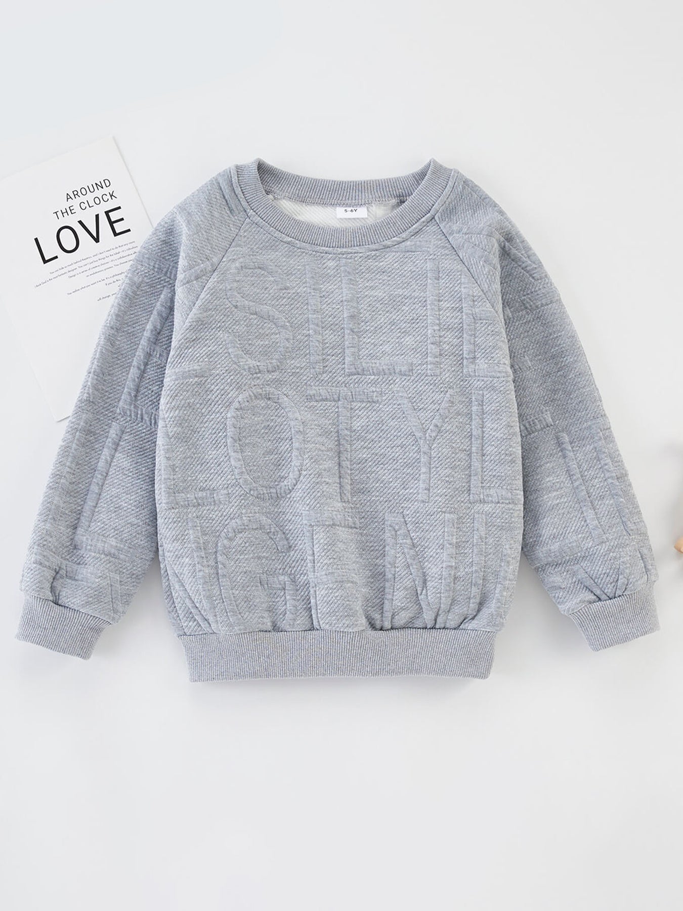 Toddler Boy Letter Pattern Sweatshirt