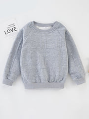Toddler Boy Letter Pattern Sweatshirt