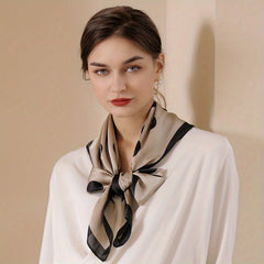Polka Dot Bandana Silk Scarf Casual Shawl Wrap Head Wrap