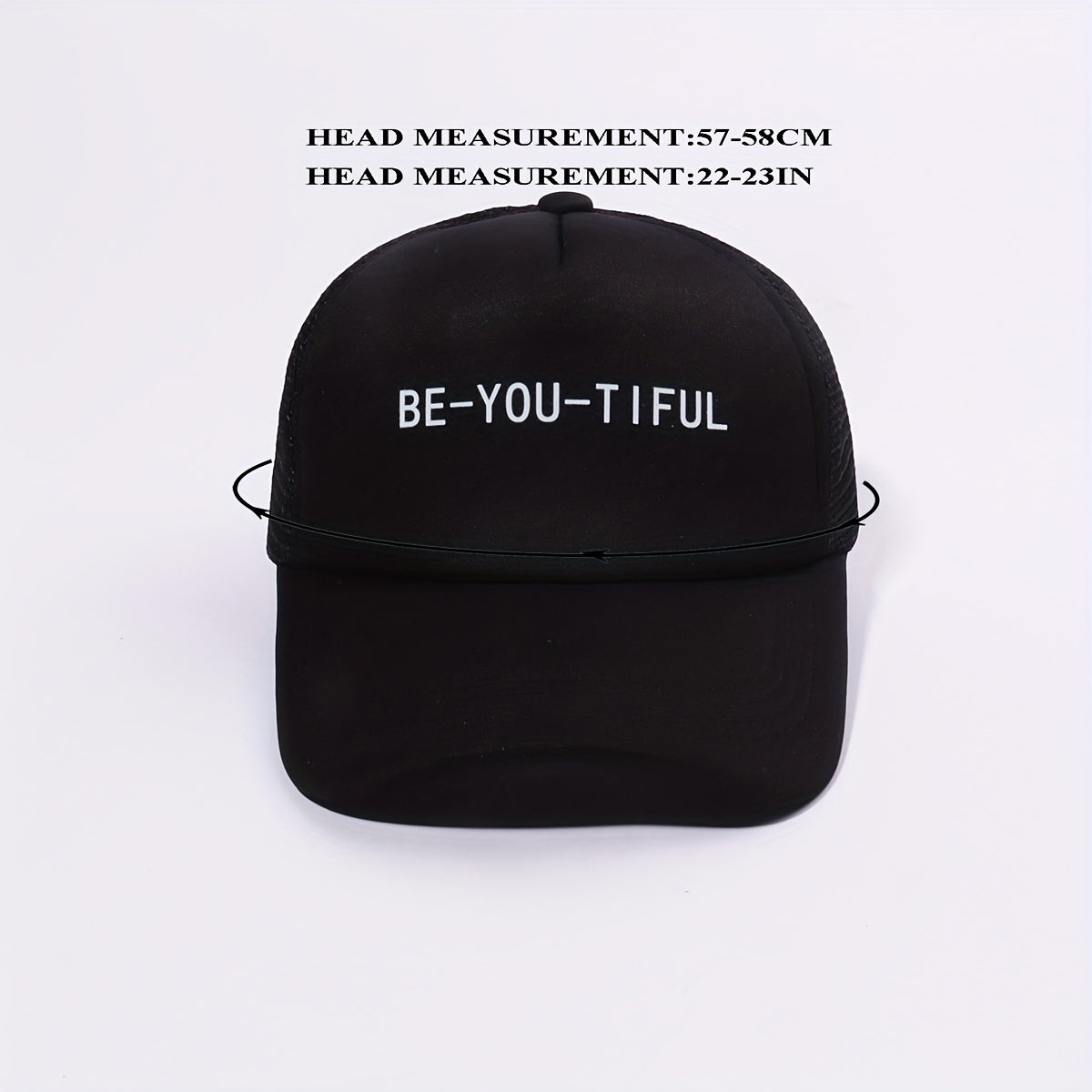 BE YOU TIFUL Trucker Hat Printed Baseball Cap Unisex Casual Breathable Dad Hats