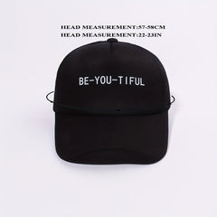 BE YOU TIFUL Trucker Hat Printed Baseball Cap Unisex Casual Breathable Dad Hats
