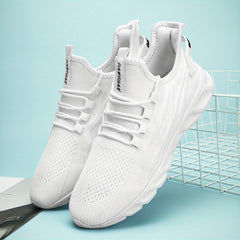 Women's Lightweight Knitted Sports Shoes Lace Up Running Sneakers