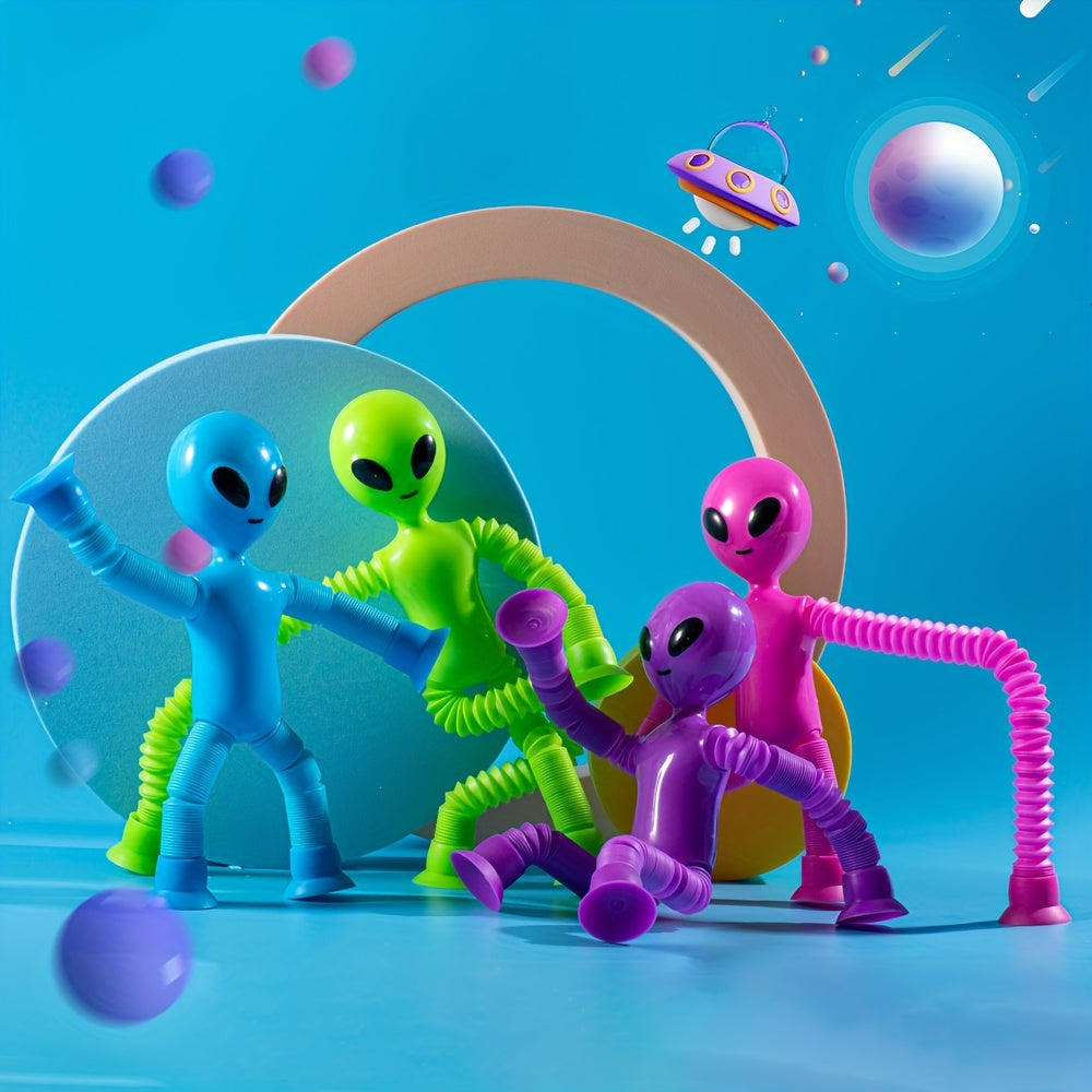 Funny Telescopic Tube Alien Decompression Puzzle Toys