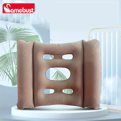 Inflatable Seat Cushion Flocking PVC Air Cushion for Home, Office & Car