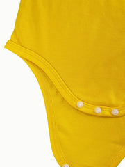 Chick Pattern Short Sleeve Onesie for Baby Boys & Girls
