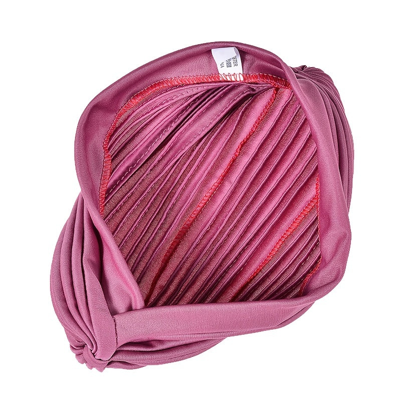 Stretchy Turban Cap Twisted Hat For Women