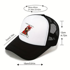 Men's Sunshade Cartoon Print Truck Hat