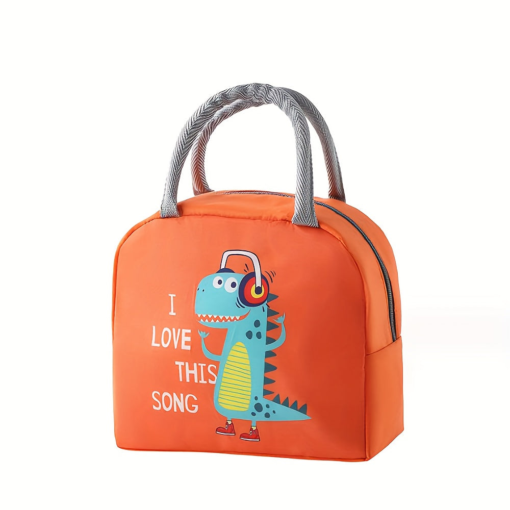 Cartoon Portable Lunch Bag Aluminum Foil Insulated Bento Bag