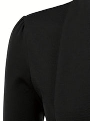 Solid Open Front Blazer Women's Office Outerwear