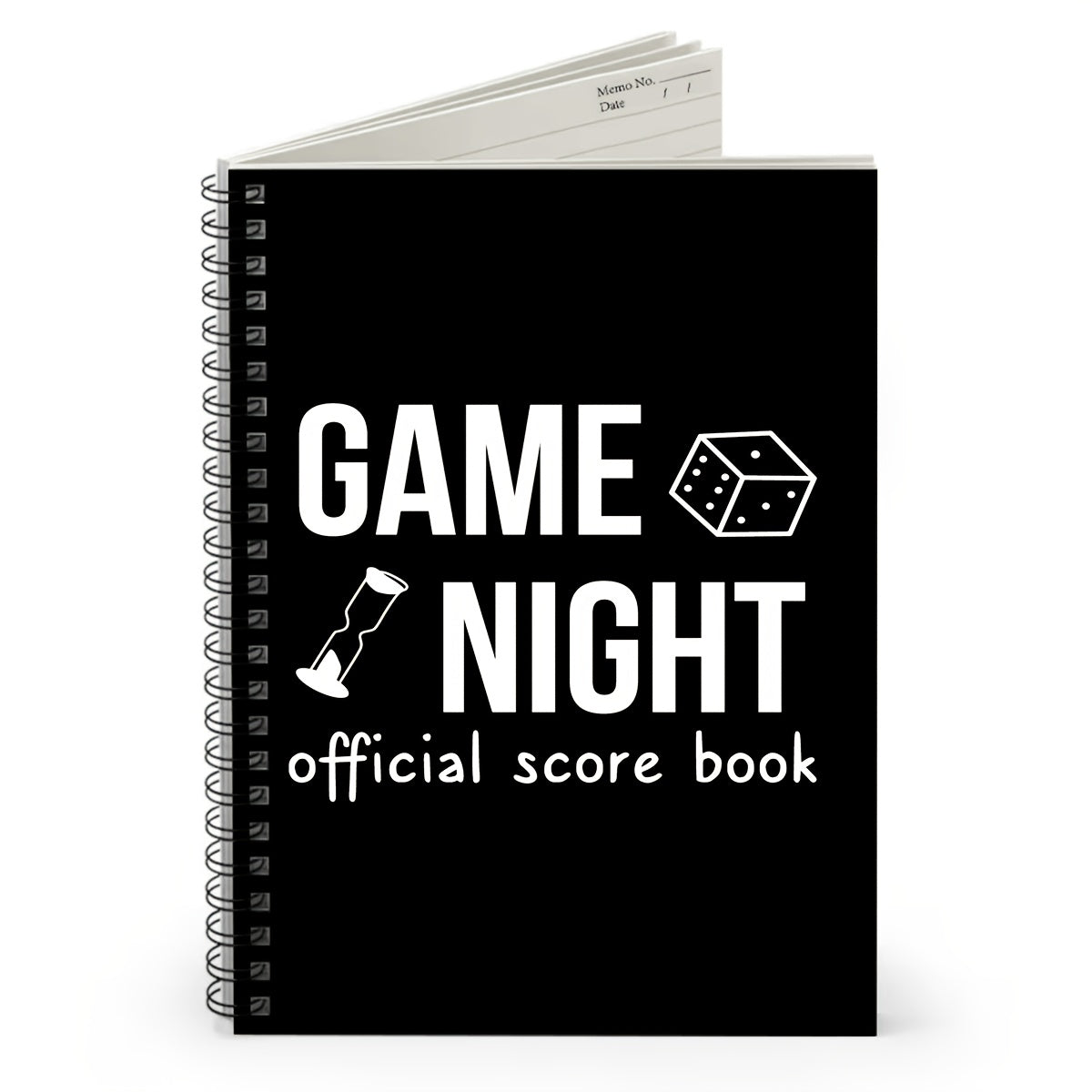 Spiral Game Night Score Book for Board Game Enthusiasts