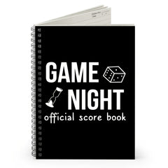 Spiral Game Night Score Book for Board Game Enthusiasts