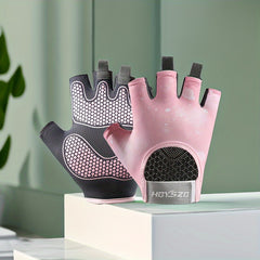 Kids Half Finger Cycling Gloves Non Slip Outdoor Sports Gloves Boys Girls 12-14