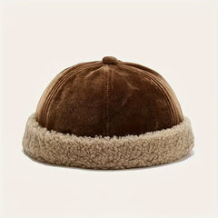Winter Retro Warm Brimless Cap Unisex