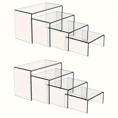 Clear Acrylic Risers for Display - Table Decor Stand for Desserts, Collectibles