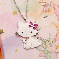 6pcs Pastel Crystal Necklaces for Teen Girls