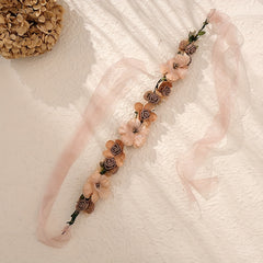 Flower & Rose Decor Hair Band Bridal Wedding Headwear