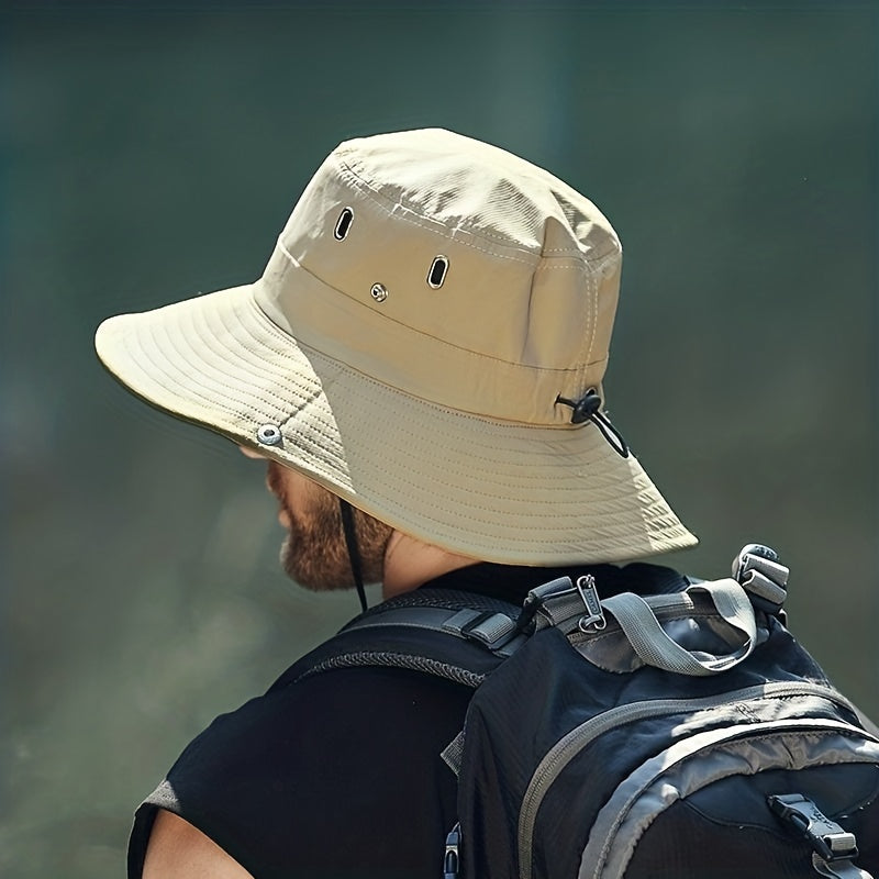 Sunshade Big Brim Cowboy Bucket Hat for Outdoor Sport