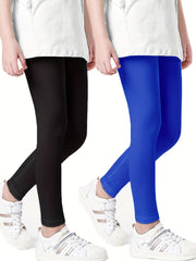 Girls Stretch Athletic Leggings High Waist Yoga Pants Kids Spring Clothes