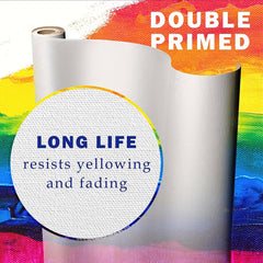 60 609 Double Primed Cotton Canvas - Acrylic Pouring Painting