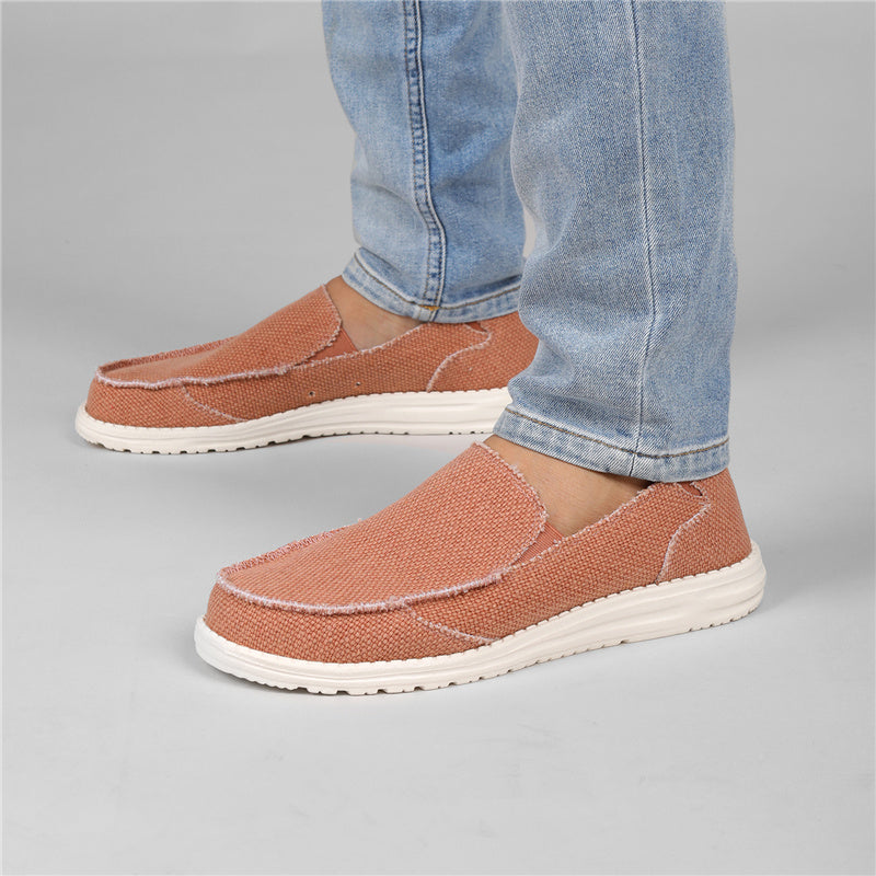 Men's Lightweight Canvas Slip-On Loafer Shoes