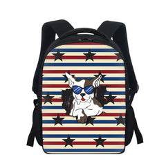 American Flag Pattern Boys Kids Backpack Small School Bag
