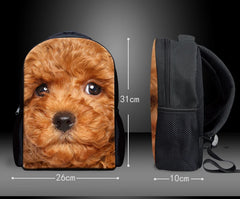 12" Kids Horse Pattern Backpack, Casual Small School Bags for Boys