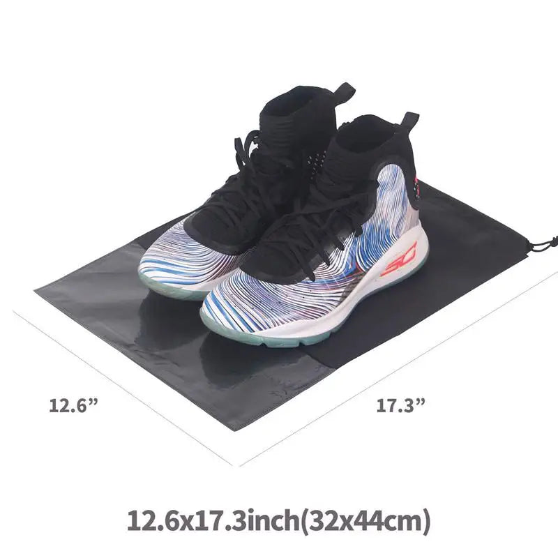12PCS Travel Shoe Bags Waterproof Non-Woven Storage With Rope