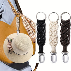 Braided Hat Clip for Travel Solid Hands Hat Clip Luggage Storage Clip
