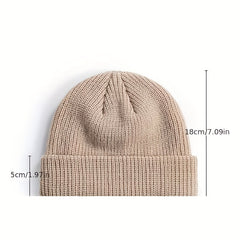 Men's Warm Stretchable Fiber Beanie Hat