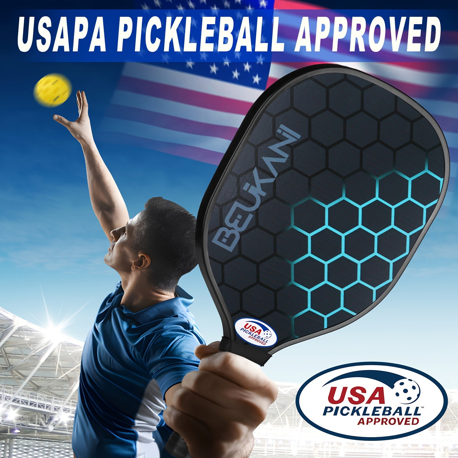 Pickleball Paddles Set Of 2 USAPA Approved Pickleball Set