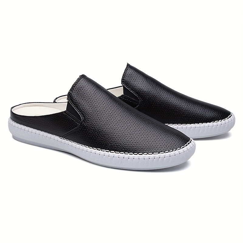 Men's Casual Slip on Mules Walking Slippers Backless Loafers