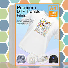 DTF Transfer Film 10 20 50 100 Sheets A4 Matte Heat Transfer Paper