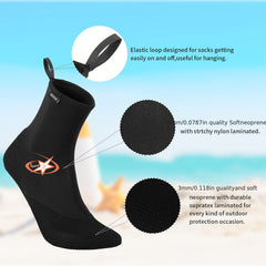 Neoprene Dive Boots for Water Sports - 1 Pair