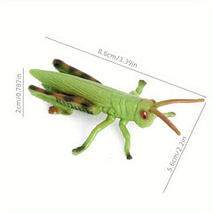 3-4 Inch Simulated Grasshopper Insect Model Toy - Christmas Halloween Gift