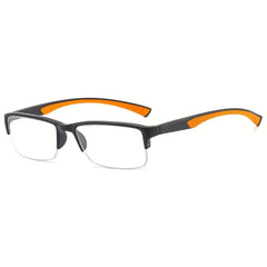 Half Frame Dual Color PC Men's Glasses