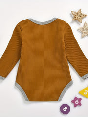 Baby Girls Cotton Long Sleeve Triangle Romper
