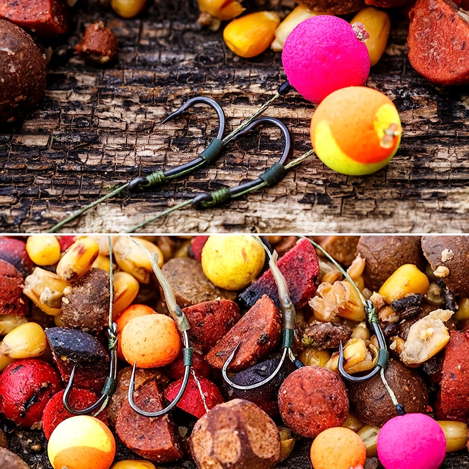 50 Rustproof Steel Fishing Rig Hooks Barbless Barb Fishing Tackle
