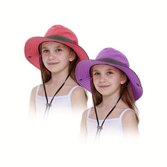 Casual Mesh Fisherman's Hat Sun Protection Drawstrings Waterproof Hat