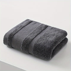 Soft Absorbent Gray Bathroom Towel Set 13x29.5in - Face Hand Body Washing