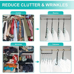 Multifunctional Non slip Windproof Hanger Creative Five hole Magic Hanger