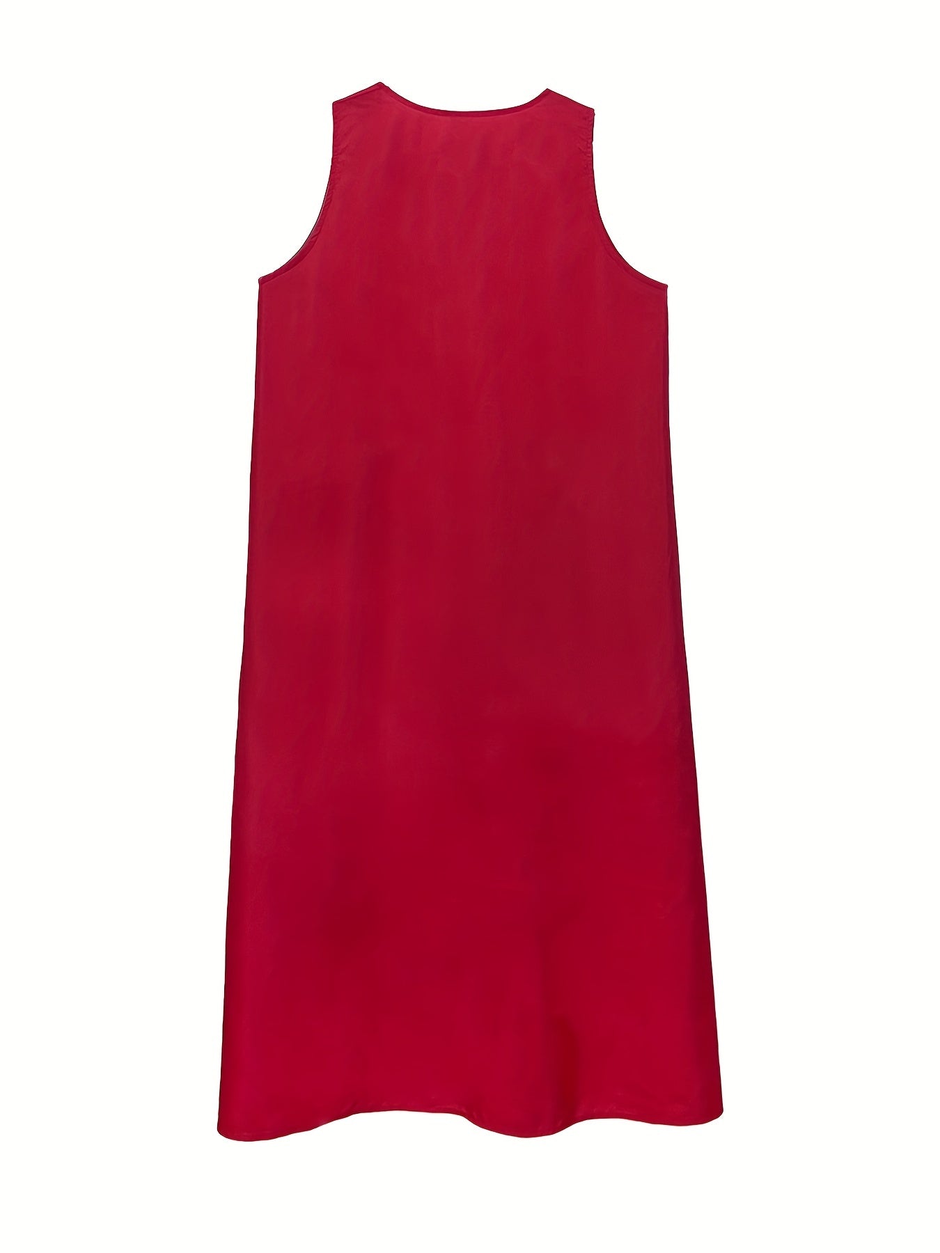 Colorblock Stripe Print Maxi Tank Dress With Pockets