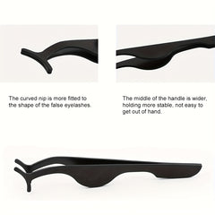 2pcs Stainless Steel Eyelashes Applicator Tool Extension Tweezers Remover Clip