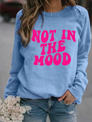 Print Sweatshirt Long Sleeve Crew Neck Casual Sweatshirt