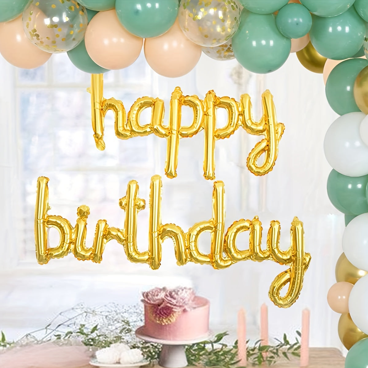 Birthday Balloons Surprise Wall Decor Set