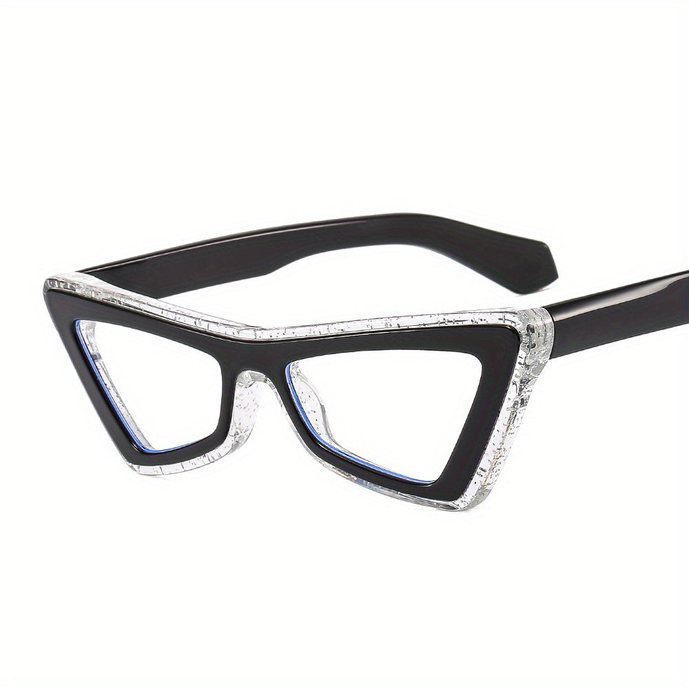 Cat Eye Clear Lens Glasses Anti Light Reading Glasses