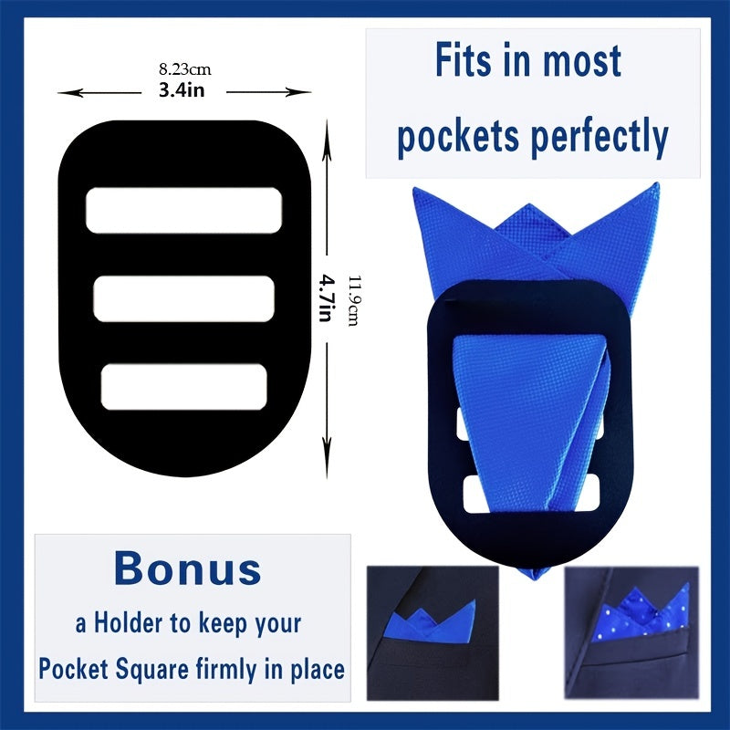 20pcs Pocket Square Handkerchiefs Assorted Colors